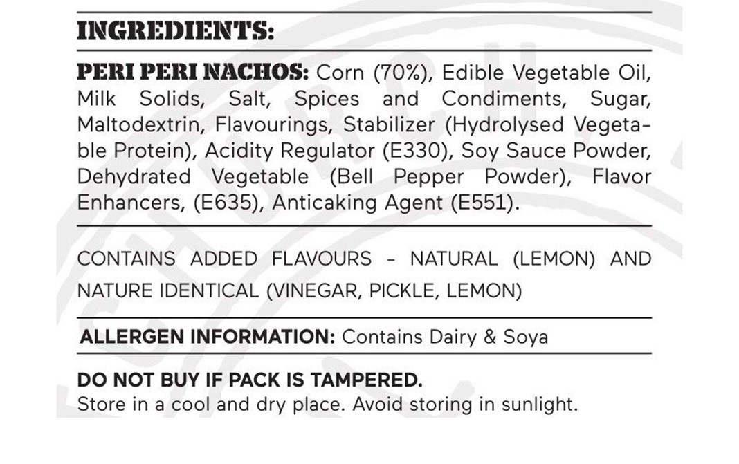 Colonel & Co Peri Peri Nachos    Pack  60 grams